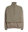 ESSENTIALS FEAR OF GOD ESSENTIALS DOUBLE-LAYER HALF-ZIP SWEATSHIRT