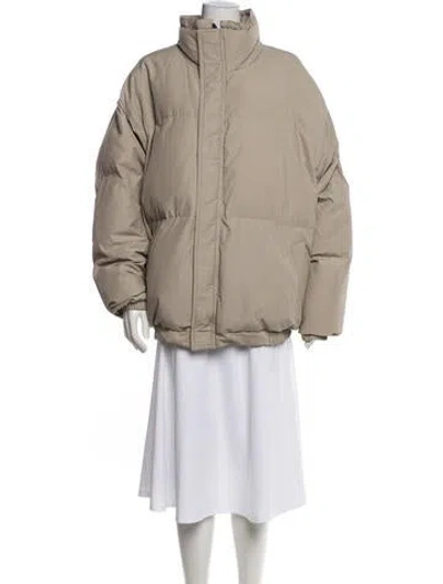 Pre-owned Essentials Down Jacket In Neutrals