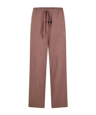 Essentials Drawstring Athletic Pants In Pink