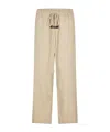 Essentials Drawstring Athletic Pants In Brown