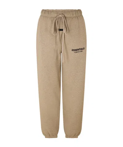 Essentials Drawstring Athletic Pants In Brown