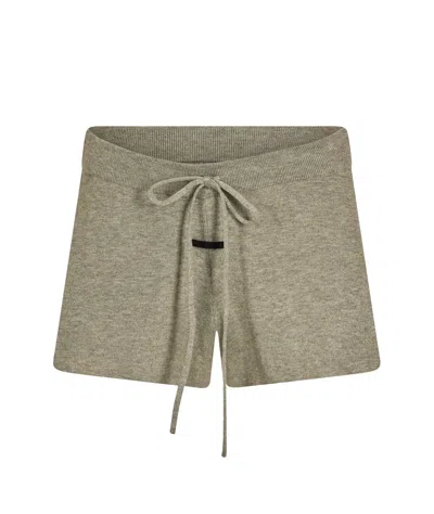 Essentials Drawstring Athletic Shorts In Gray