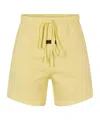 Essentials Drawstring Athletic Shorts In Yellow