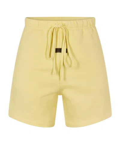 Essentials Drawstring Athletic Shorts In Yellow