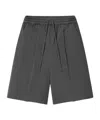 Essentials Drawstring Bermuda Shorts In Gray
