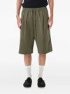 Essentials Drawstring Bermuda Shorts In Green