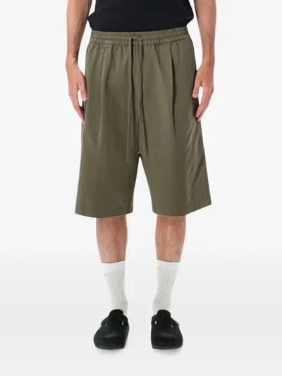 Essentials Drawstring Bermuda Shorts In Green