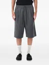 Essentials Drawstring Bermuda Shorts In Gray