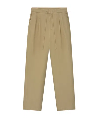 Essentials Drawstring Casual Pants In Brown