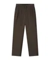Essentials Drawstring Casual Pants In Brown