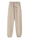Essentials Drawstring Elastic-cuff Track Pants In Brown