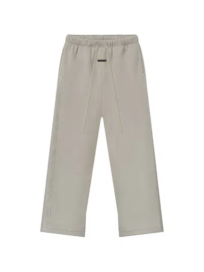 Essentials Drawstring Elasticated Track Pants In Gray