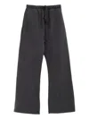 Essentials Drawstring Flared Track Pants In Gray