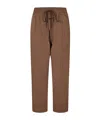 Essentials Drawstring Logo Sweatpants In Brown