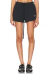 Essentials Drawstring Mini Short In Black