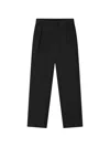 Essentials Drawstring Pleated Trousers In Black