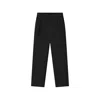 Essentials Drawstring Pleated Trousers In Black