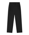 Essentials Drawstring Pleated Trousers In Green