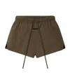 Essentials Drawstring Running Shorts In Green