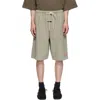Essentials Drawstring Shorts In Green