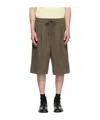 Essentials Drawstring Shorts In Moss Green