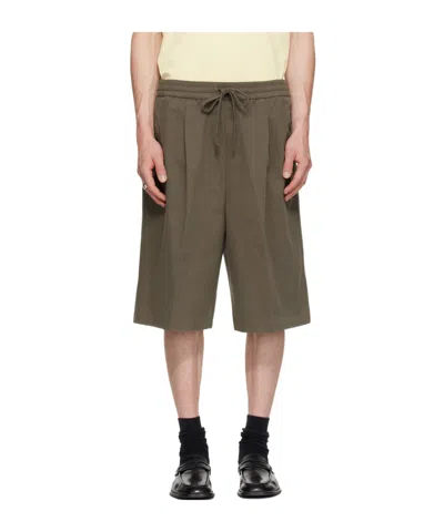 Essentials Drawstring Shorts In Moss Green