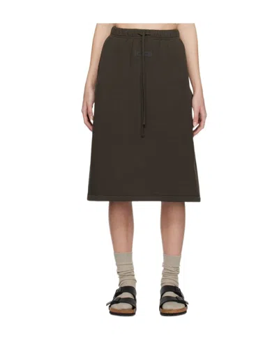 Essentials Drawstring Skirt In Black