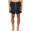 Essentials Drawstring Swim Trunks In Black