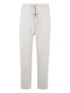 Essentials Emblem Patch Drawstring Sweatpants In White