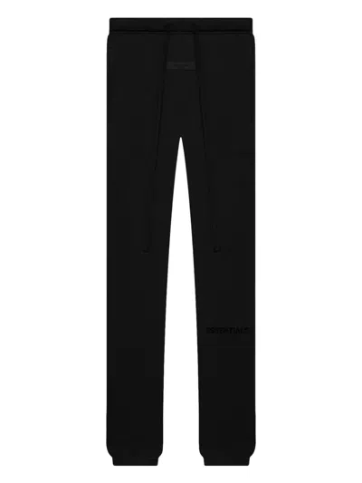 Essentials Drawstring Track Pants In Black