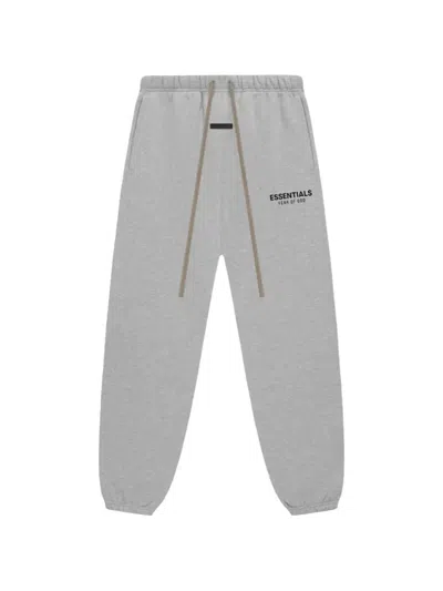 Essentials Drawstring Track Pants In Gray