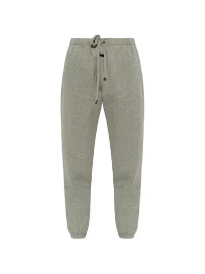 Essentials Drawstring Track Pants In Gray