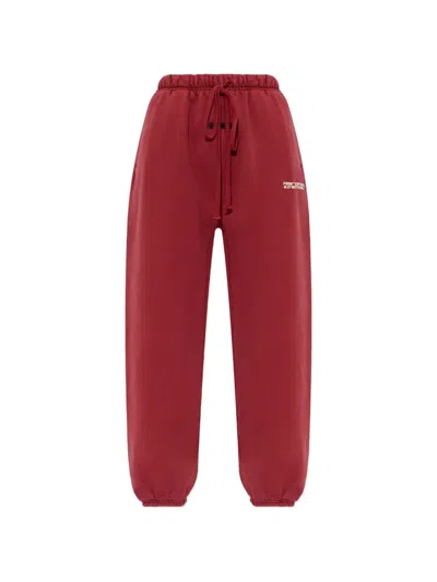 Essentials Drawstring Track Pants In Red