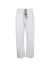 Essentials Drawstring Track Pants In White