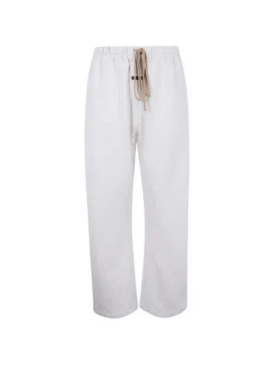 Essentials Drawstring Track Pants In White