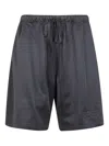 Essentials Drawstring Track Shorts In Black