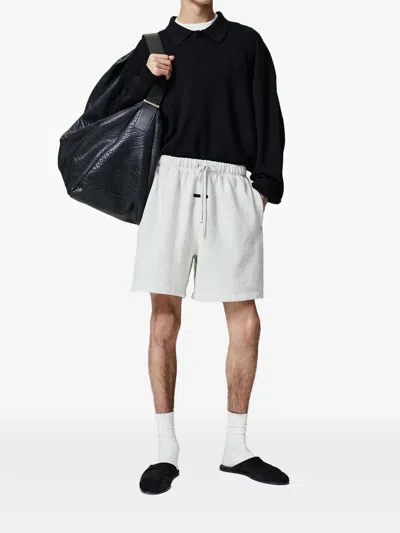 Essentials Drawstring Track Shorts In Gray