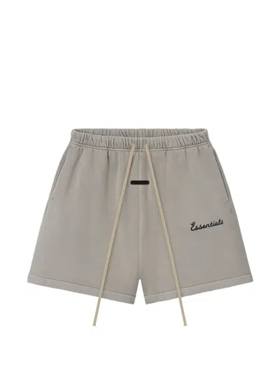 Essentials Drawstring Track Shorts In Gray