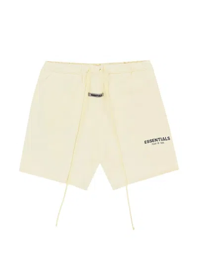 Essentials Drawstring Track Shorts In Neutral