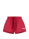 Essentials Drawstring Track Shorts In Red
