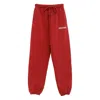 Essentials Drawstring Trousers In Red