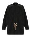 Essentials Drawstring Waist Casual Jacket In Black