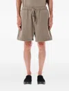Essentials Drawstring-waist Fleece Track Shorts