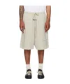 Essentials Beige Basketball Fleece Shorts In Neutral