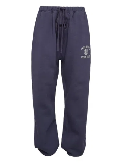Essentials Drawstring-waist Track Pants In Purple