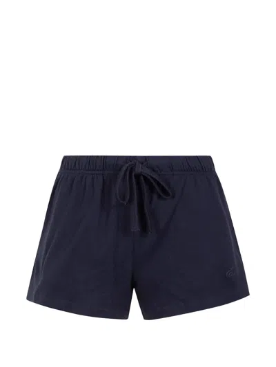 Essentials Drawstring-fastening Shorts In Blue