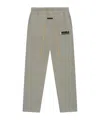 Essentials Elastic Drawstring Waist Track Pants In Gray