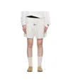 Essentials Elastic Waistband Shorts In White
