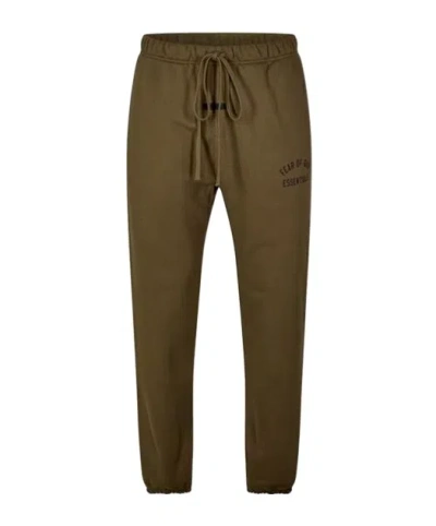 Essentials Elastic Waistband Track Pants In Green