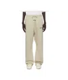 Essentials Taupe Relaxed Fleece Piping Sweatpants In Neutral
